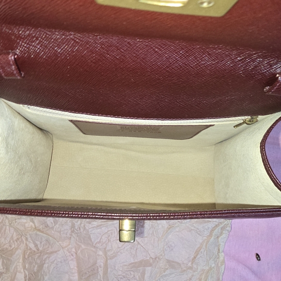 90s Coach Bag Satchel Crossbody Top Handle Purse Crossgrain Suede RARE Italy VTG - Picture 3 of 17